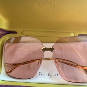 Purple And gold Gucci shades